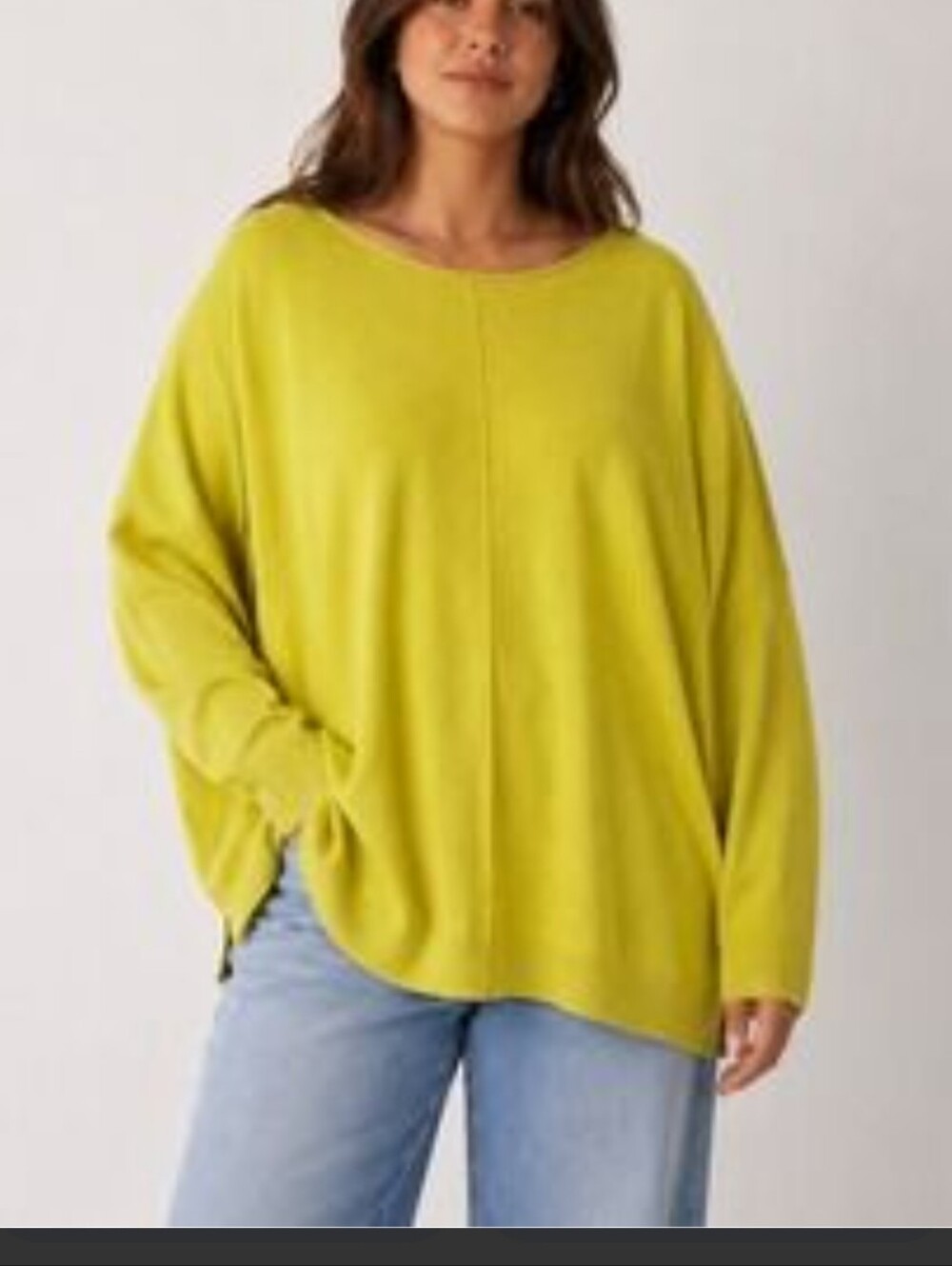 Chico's Relaxed Fit Pullover Sweater In Chartreuse